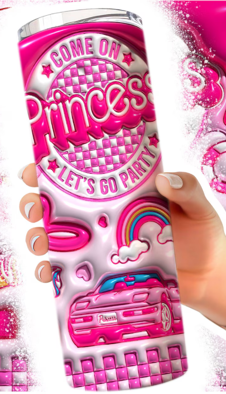 Come On Princess Bar bie 20 oz Stainless Steel Tumbler