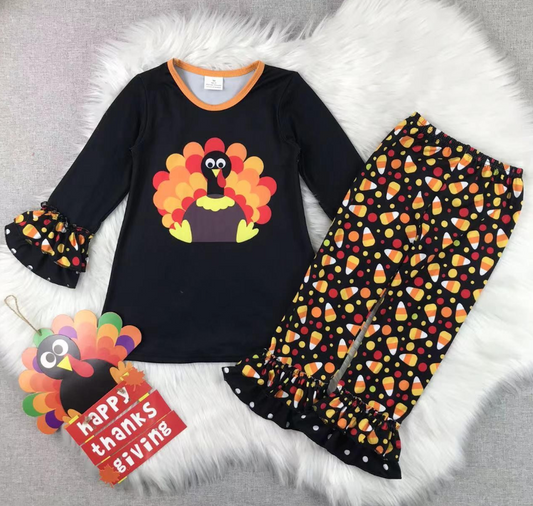 🦃 Turkey & Candy Corn – Milk Silk Boutique Outfit Preorder