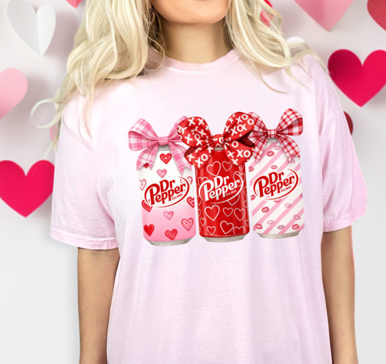 Dr Pepper Drink Valentine's T Shirt