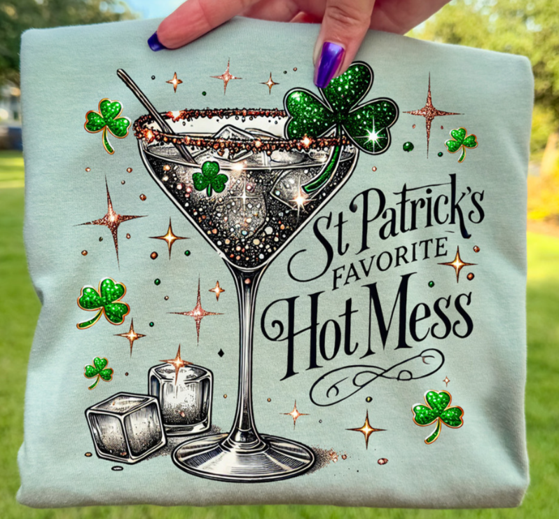 St Patrick's Hot Mess T SHIRT