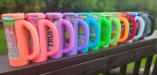 12 oz Slim Can Holder with Lid and Handle