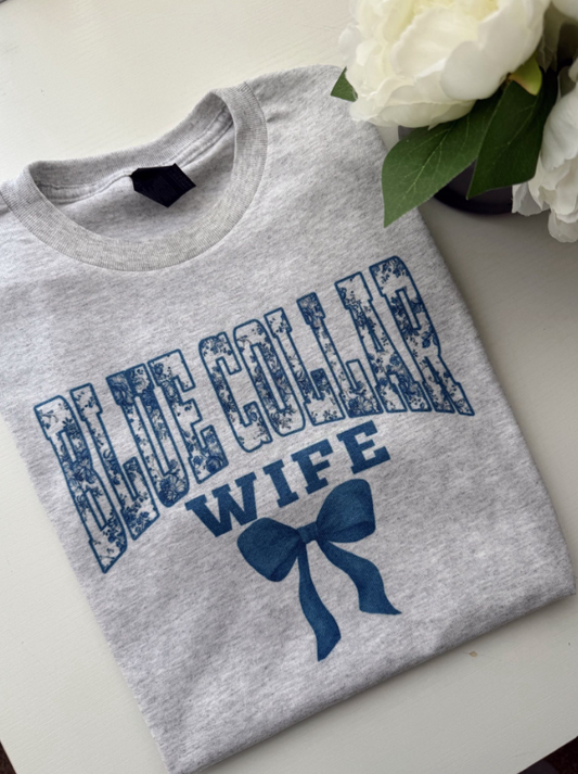 Blue Collar Wife Floral T SHIRT