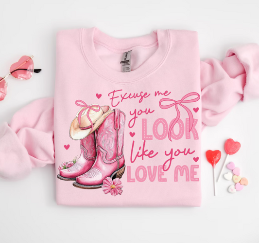 Excuse Me, You Look Like You Love Me SWEATSHIRT