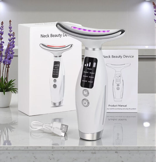 Face & Neck LED Massager – Wrinkle & Skin Rejuvenation Device