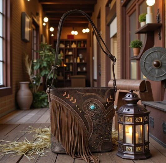🤎 Western Fringe Crossbody Pocketbook