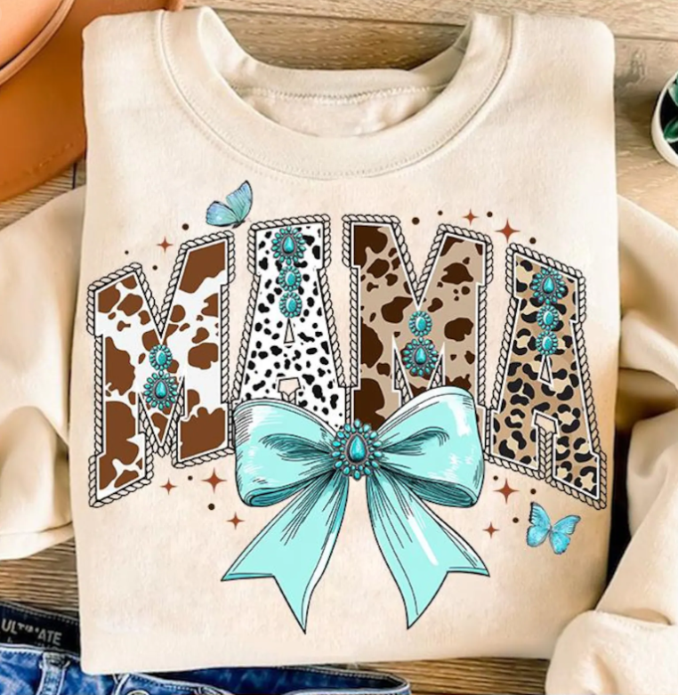 Mama Western Bow T~SHIRT, SWEATSHIRT, HOODIE LISTING