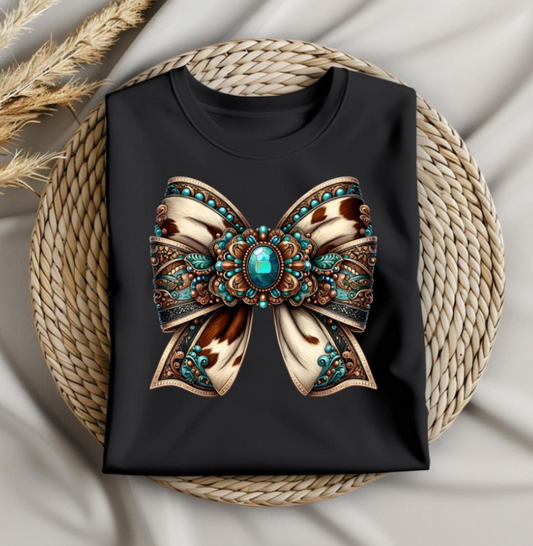 Turquoise Bow T~SHIRT, SWEATSHIRT, HOODIE LISTING