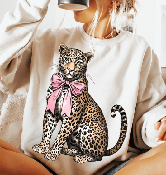 Leopard Pink Bow T~SHIRT, SWEATSHIRT, HOODIE LISTING