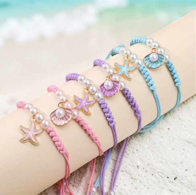 🌊 Beach Charm Bracelet Set
