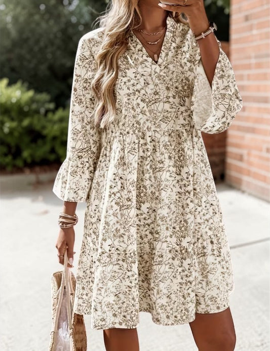 🌿 Floral Breeze Spring Dress