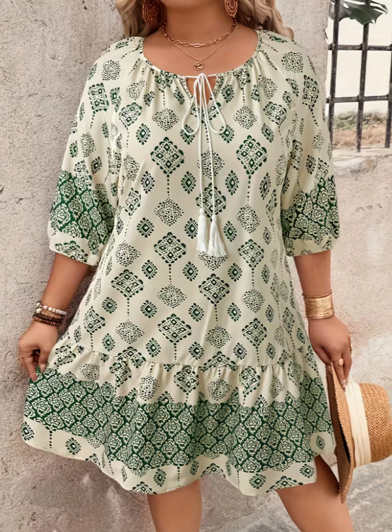 Coastal Charm Boho Dress 💙✨