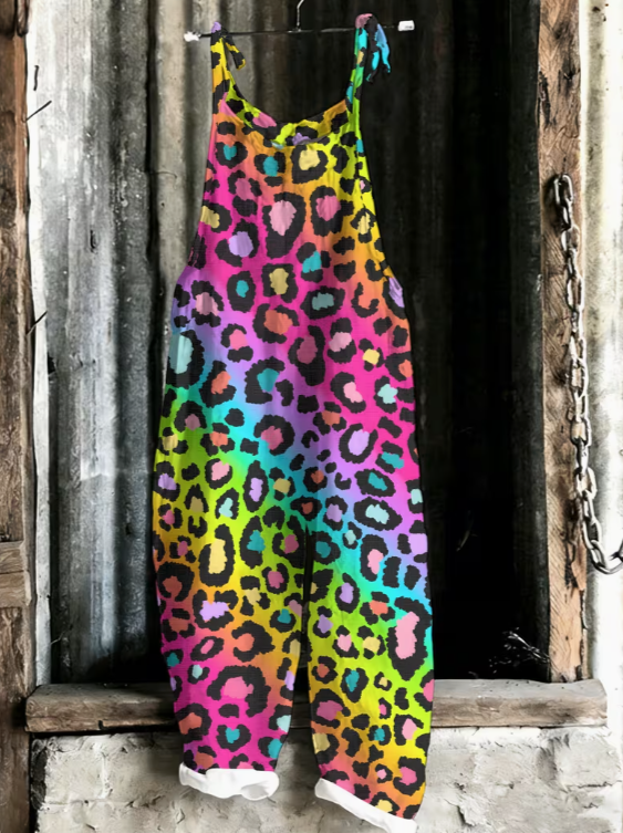 🌈 Wild Energy Leopard Jumpsuit