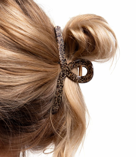 Cheetah Chic Hair Claw Clip