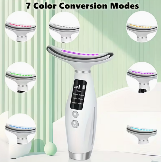 Face & Neck LED Massager – Wrinkle & Skin Rejuvenation Device