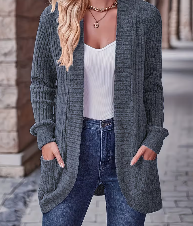 🤍 Cozy Chic Open-Front Cardigan