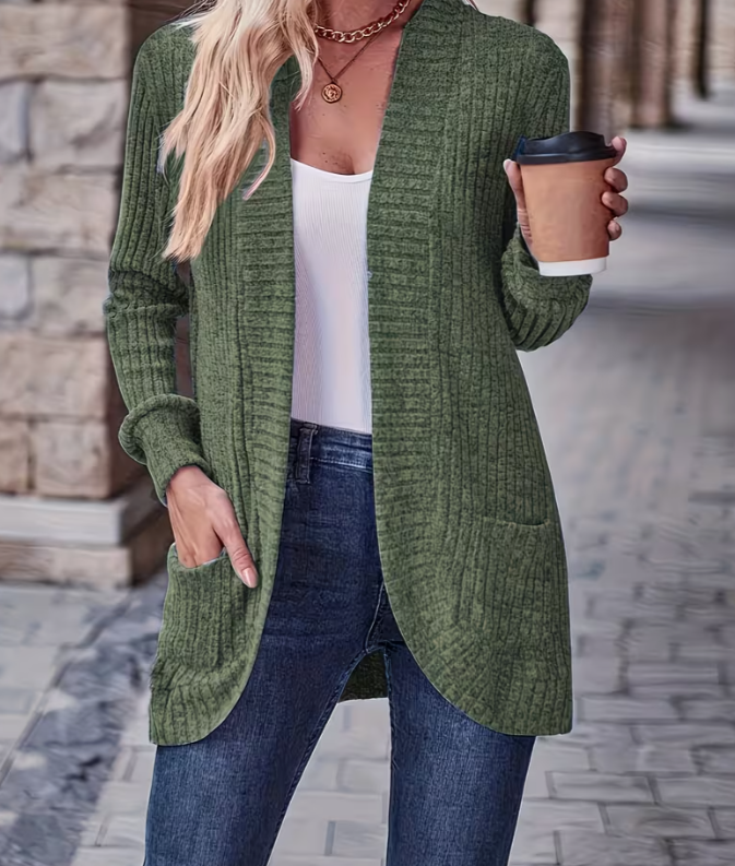 🤍 Cozy Chic Open-Front Cardigan