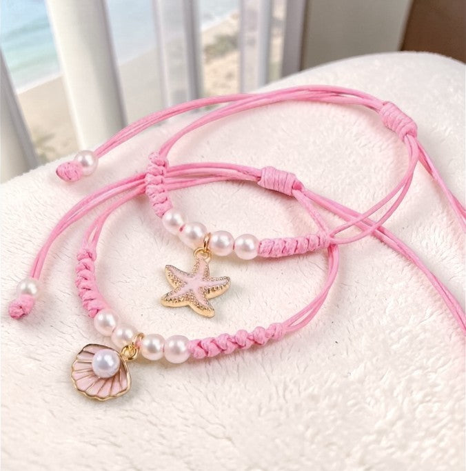 🌊 Beach Charm Bracelet Set