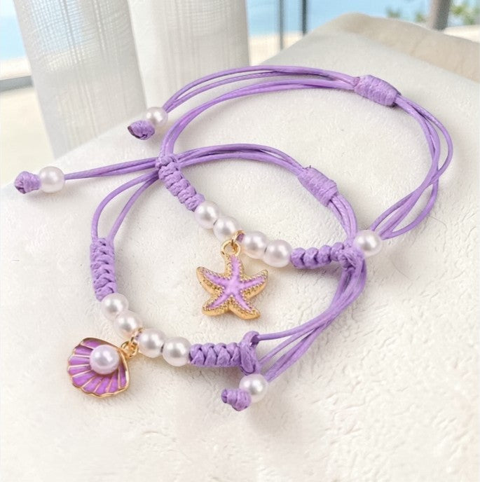 🌊 Beach Charm Bracelet Set