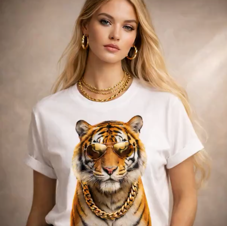 🐅 Boss Mode Tiger Graphic Tee ~ CHOOSE T~SHIRT, SWEATSHIRT, HOODIE LISTING