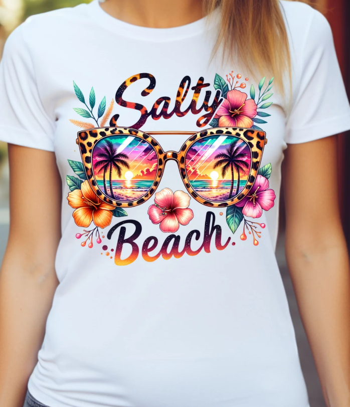 Salty Beach ~ CHOOSE T~SHIRT, SWEATSHIRT, HOODIE LISTING