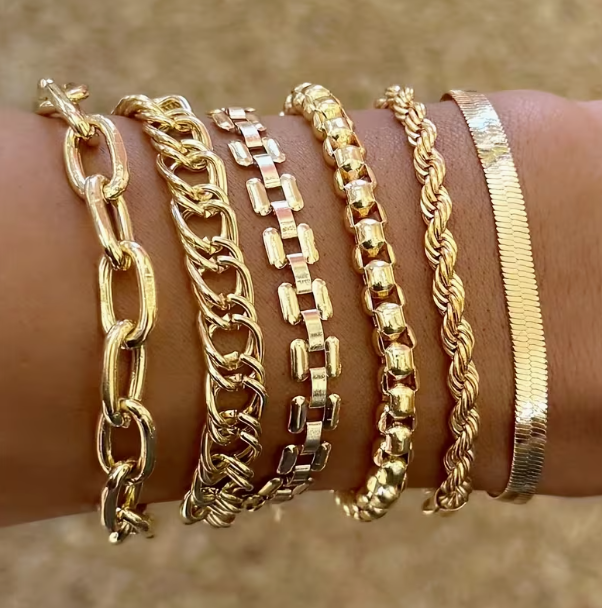Crowned and Covered in Gold by SSC Bracelet Set~For The Woman That Walks In and Doesn't ask For Permission