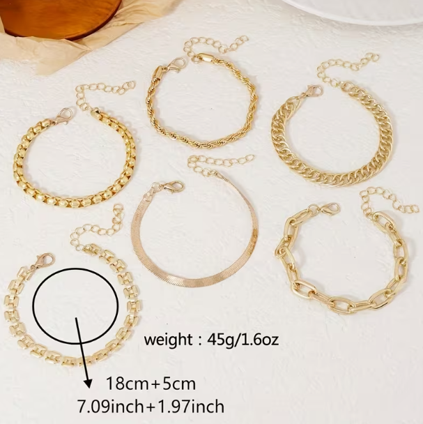 Crowned and Covered in Gold by SSC Bracelet Set~For The Woman That Walks In and Doesn't ask For Permission