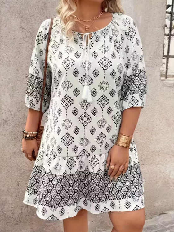 Coastal Charm Boho Dress 💙✨