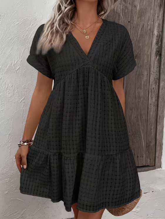 Breezy Bliss V-Neck Dress 🤍✨
