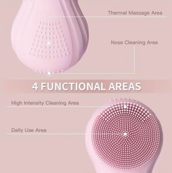 ✨ Rotating Silicone Facial Cleanser