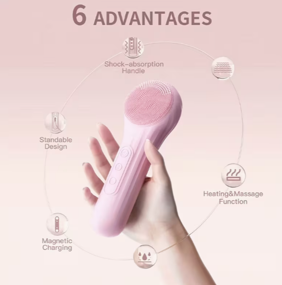 ✨ Rotating Silicone Facial Cleanser