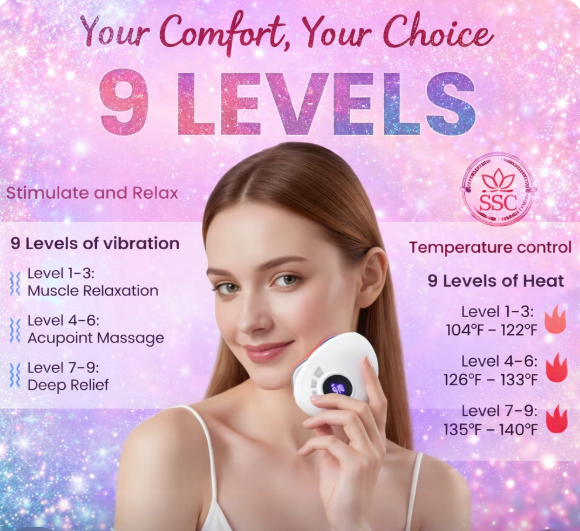 Electric Gua Sha Massager – 9 Levels Heat & Vibration | Face, Neck & Body Sculpting Tool