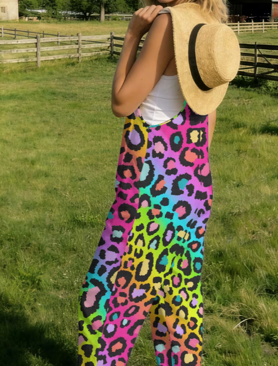 🌈 Wild Energy Leopard Jumpsuit