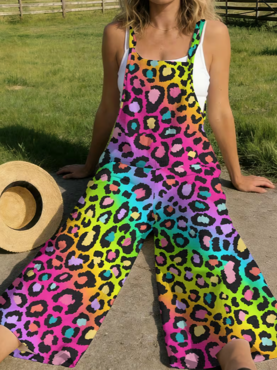 🌈 Wild Energy Leopard Jumpsuit