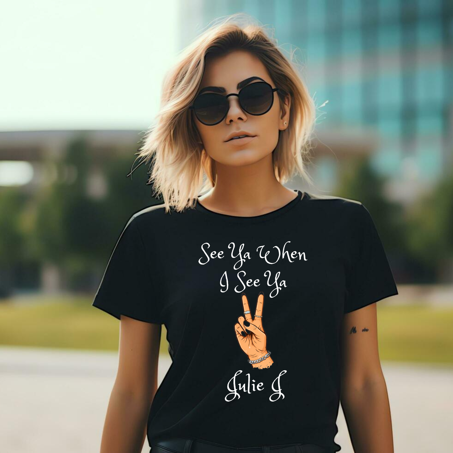 See Ya When I See Ya Julie J Merch Apparel Hand with rings T SHIRT, SWEATSHIRT, HOODIE LISTING