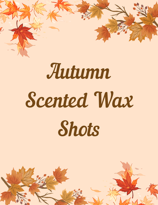 AUTUMN SCENTED 1 oz Wax Melt Shots ~ Throw in your warmer and enjoy for days!! Heavily scented! Buy 5 Get 1 FREE ~ No code needed