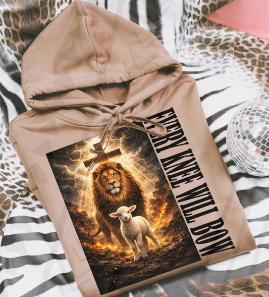 Every Knee Shall Bow Lion and Sheep T~SHIRT