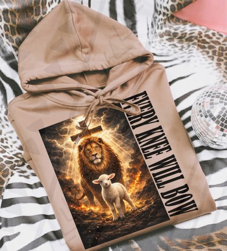Every Knee Shall Bow Lion and Sheep SWEATSHIRT