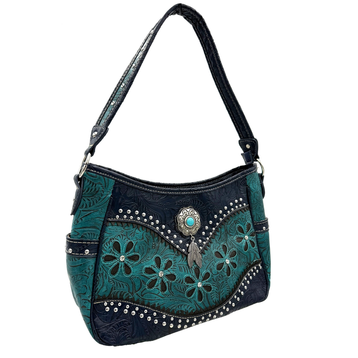 🤠✨ Embossed Western Shoulder Handbag