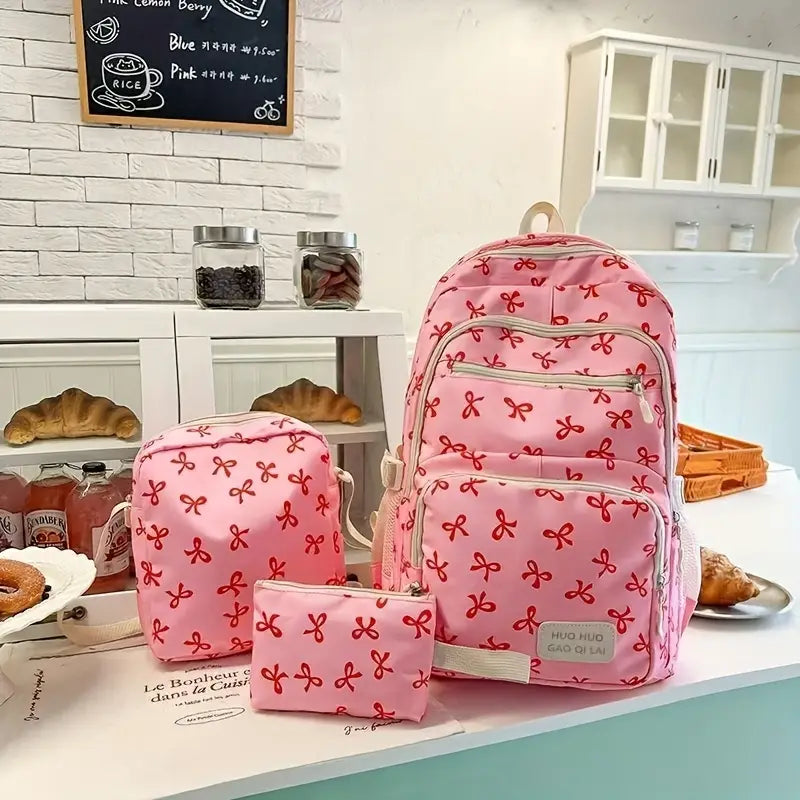 🎀 3-Piece Bow Bag & Backpack Set – Cute, Functional & Fashion-Ready!
