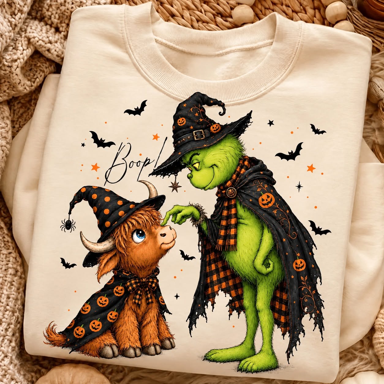 Boop Grinch ~CHOOSE T SHIRT, SWEATSHIRT, HOODIE