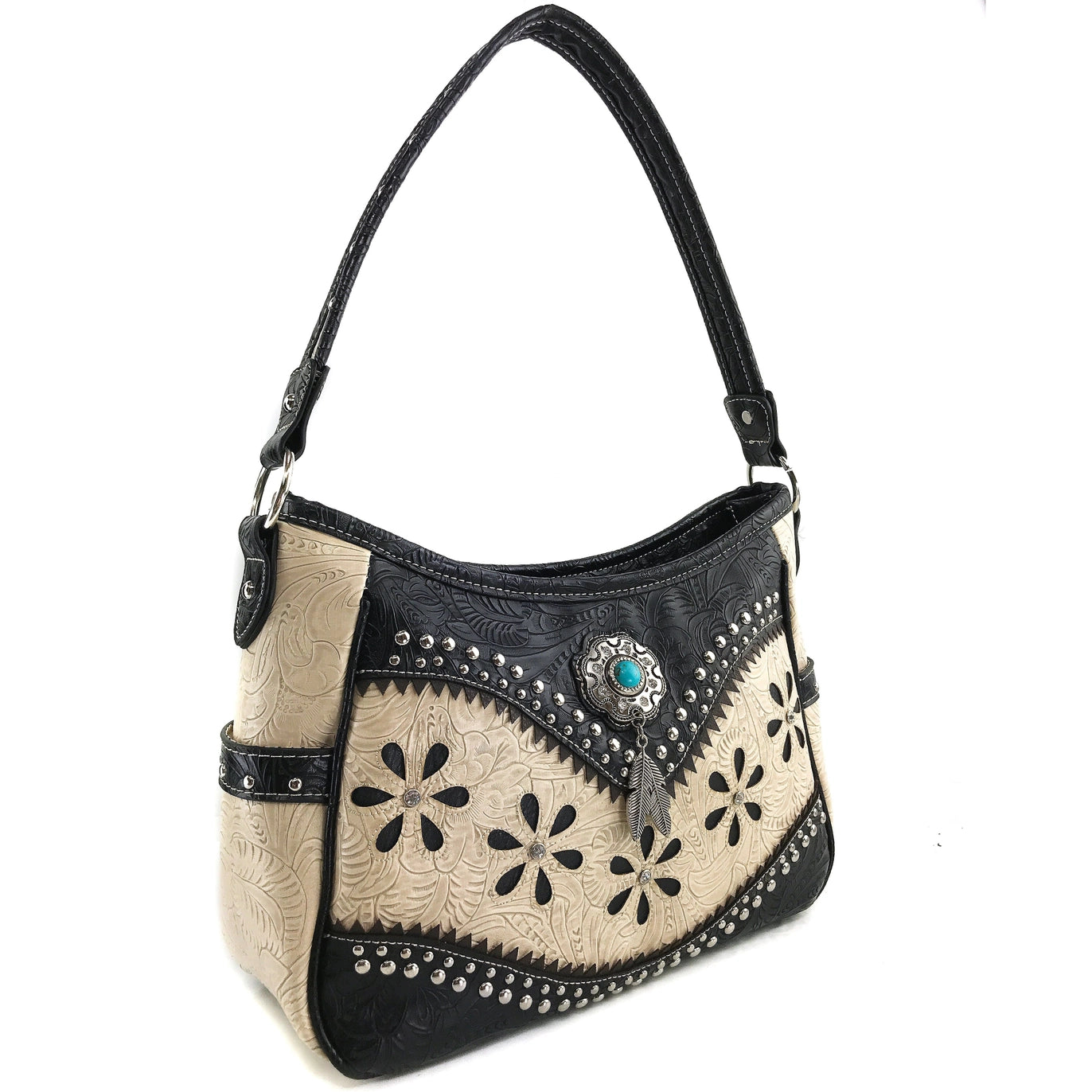🤠✨ Embossed Western Shoulder Handbag