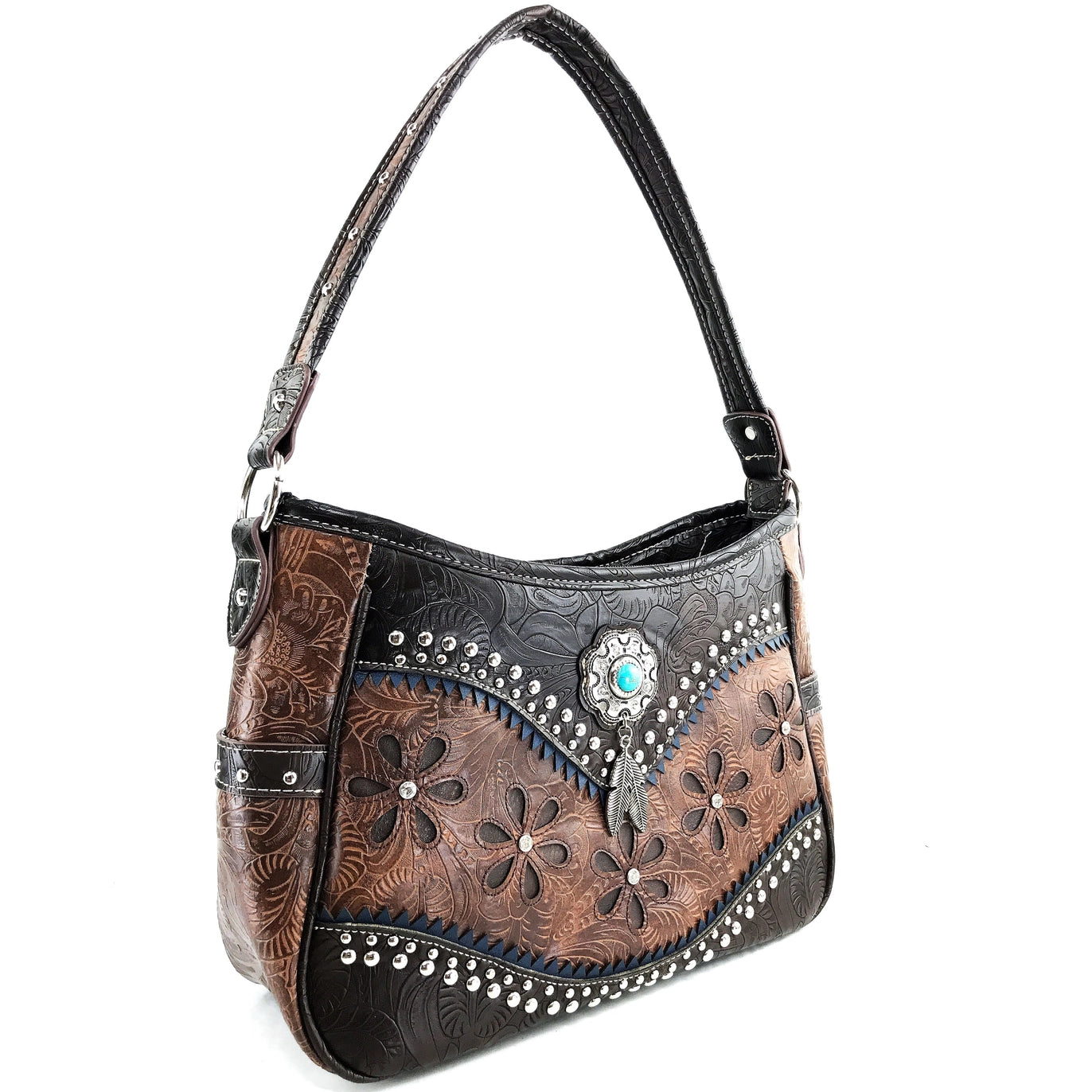 🤠✨ Embossed Western Shoulder Handbag
