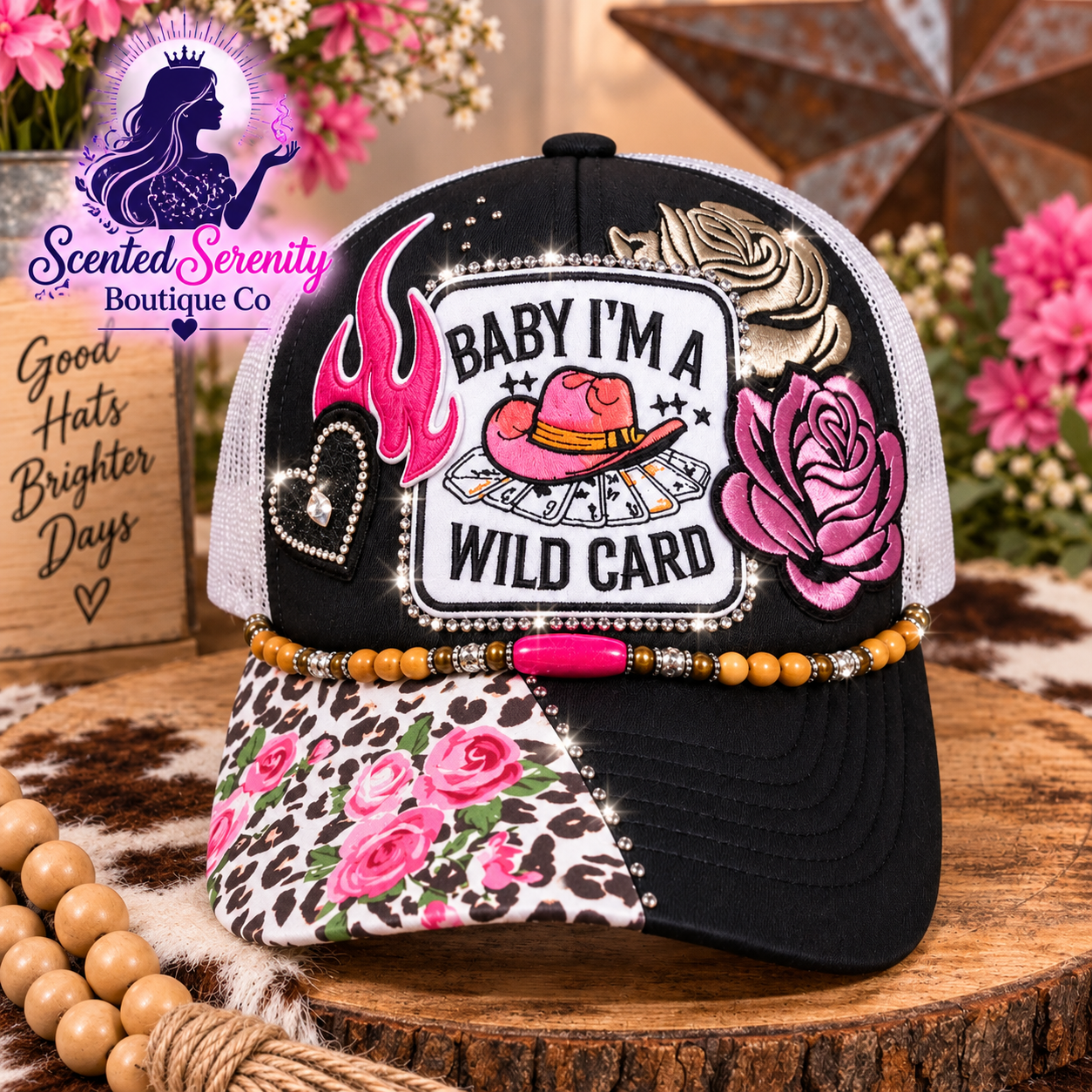 Baby, I'm A Wild Card Trucker Hat