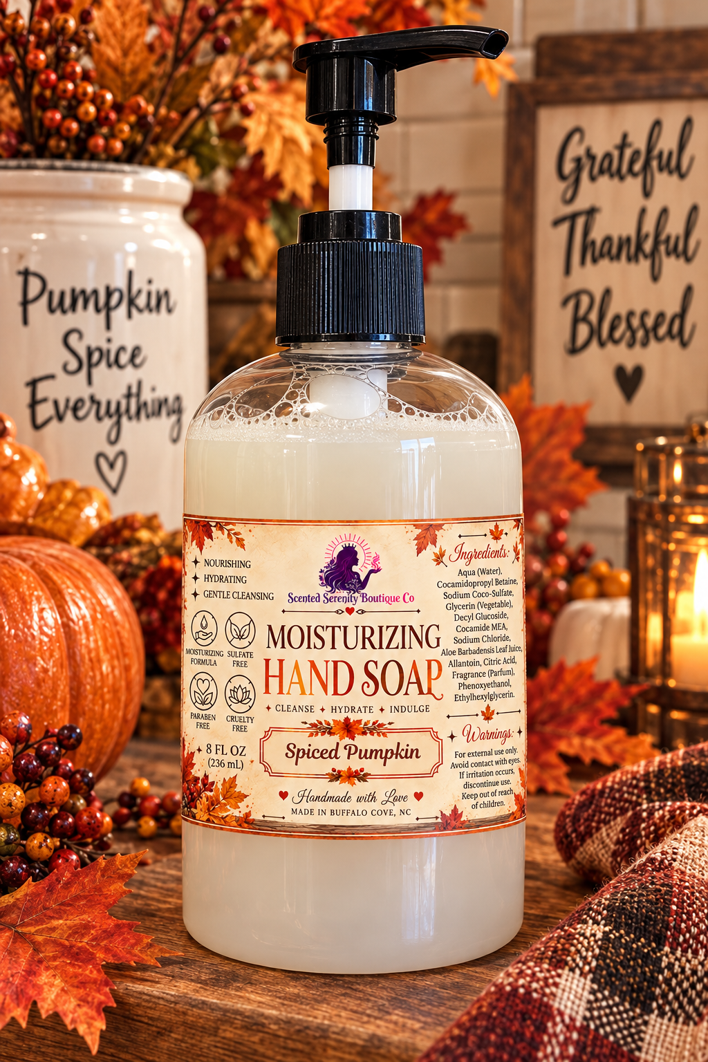Autumn/ Fall Scented Moisturizing Hand Soap