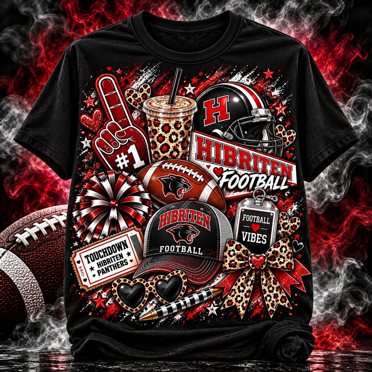 Hibriten Football ~CHOOSE T SHIRT, SWEATSHIRT, HOODIE