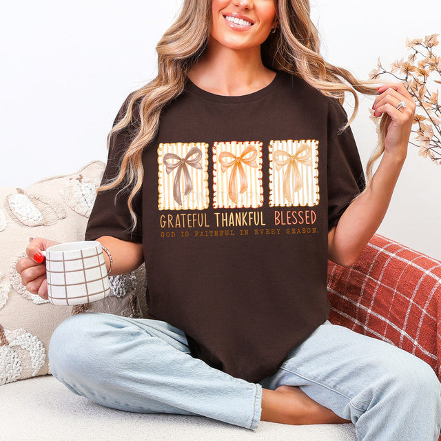 Thankful Grateful Blessed T~Shirt
