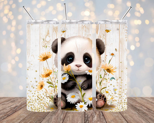 Daisy Panda 20 oz Stainless Steel Tumbler