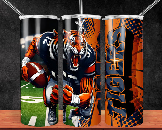 Football Teams 20 oz Stainless Steel Tumbler