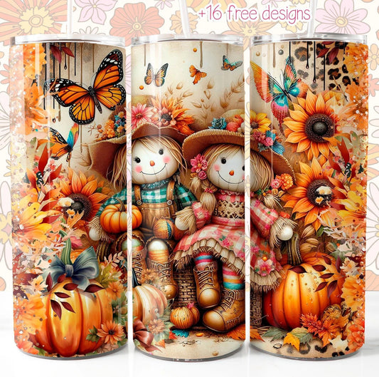 Pumpkin Patch Boy and Girl 20 oz Stainless Steel Tumbler