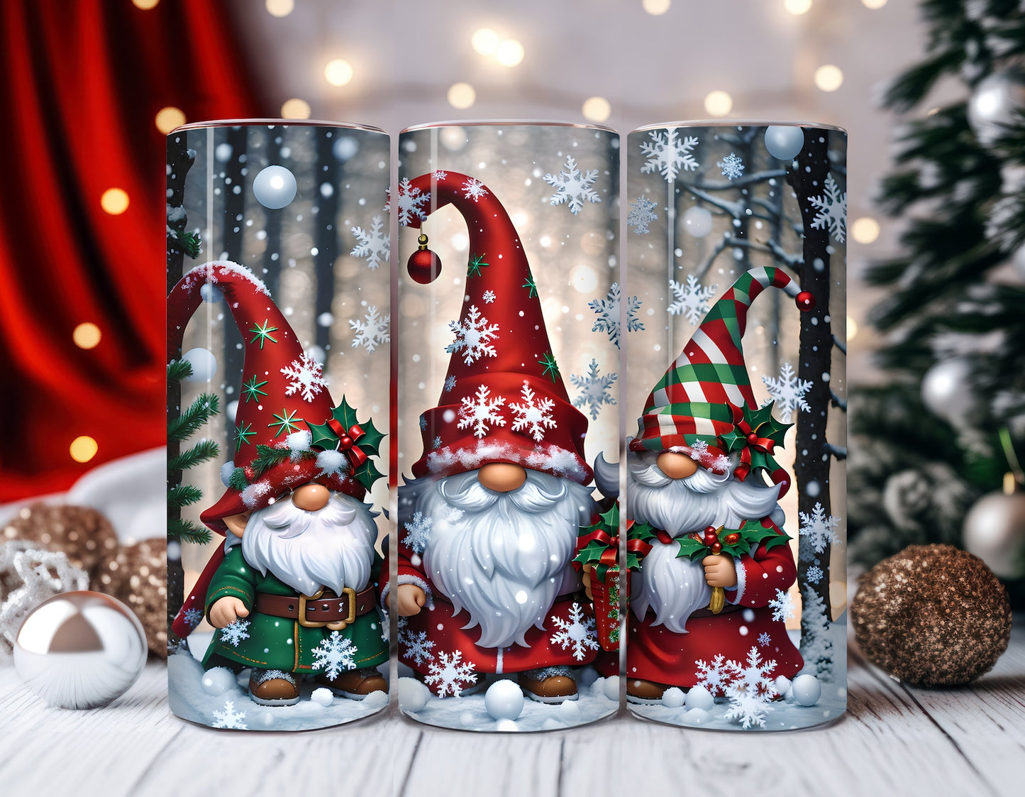 Christmas Gnomes Tumbler